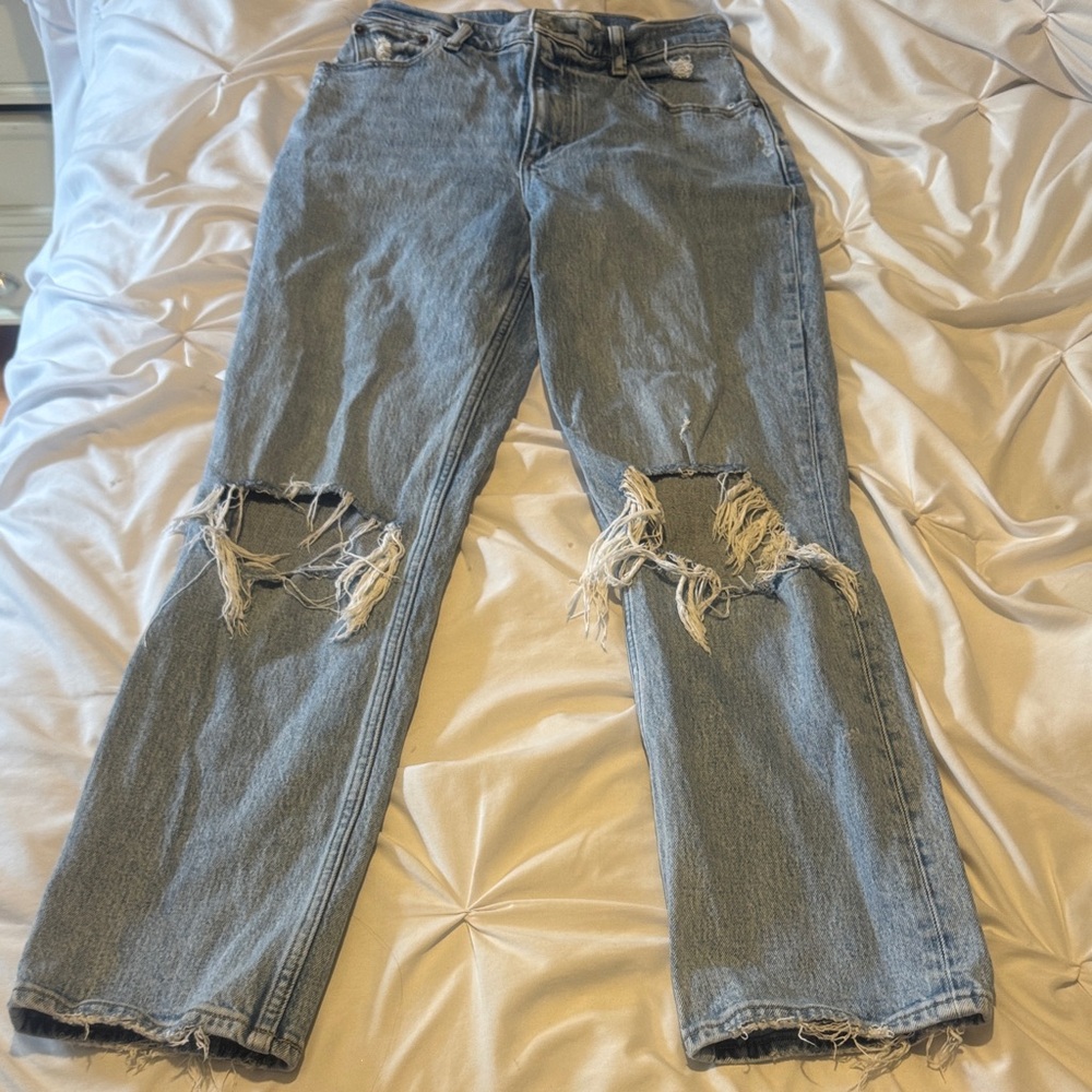 Abercrombie 90s straight ultra high rise